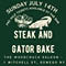 Steak and Gator Bake at Woodchuck Saloon