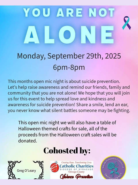 open mic coffee connection 9.29.2025