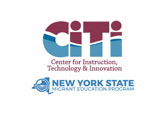 CiTi Boces logo and Ne York State Migrant Education Program logo