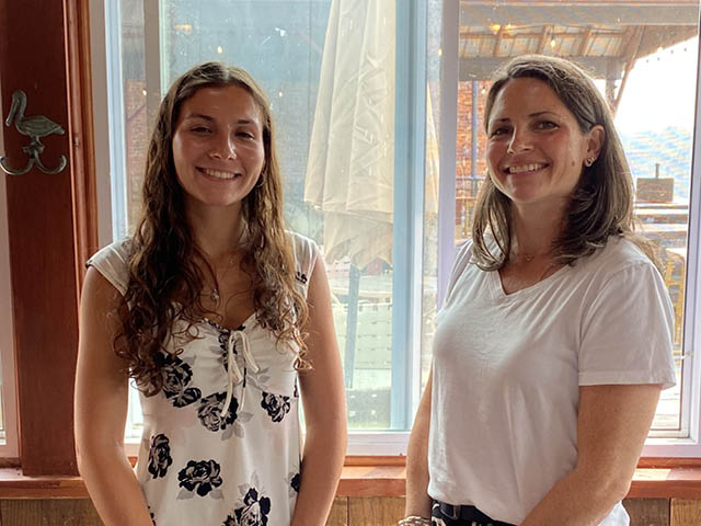 Pictured: Rotary President Tania Samson with scholarship recipient Lauren Bradshaw
