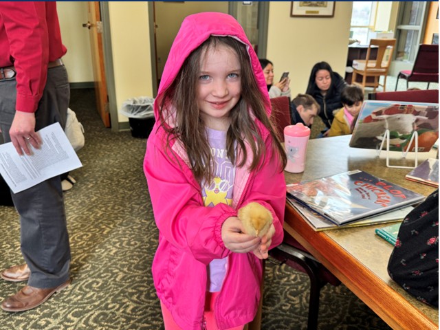 Care and Handling of Baby Chicks at the Oswego Public Library