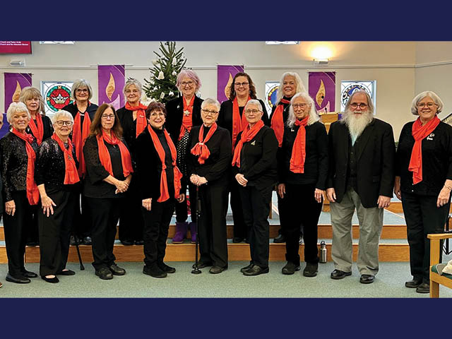 Group photo of the Concinnity choir's members