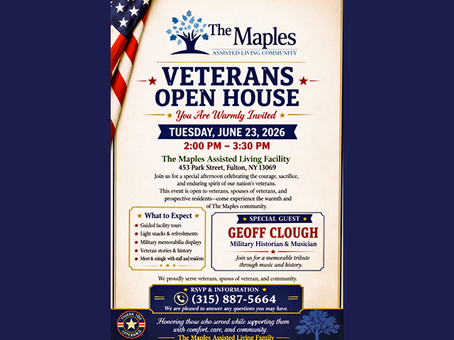 The Maples Assisted Living to Host Veterans Open House in Fulton