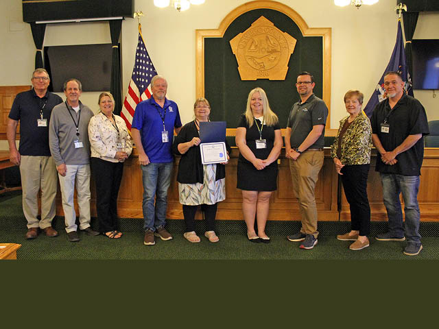 Oswego County Recognizes Harvey for 10 Years of Service