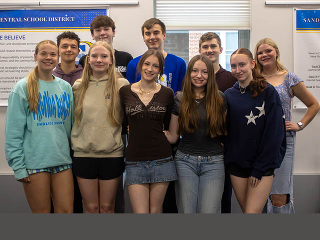 Sandy Creek Central School District Announces Top 10 High School Academic Students