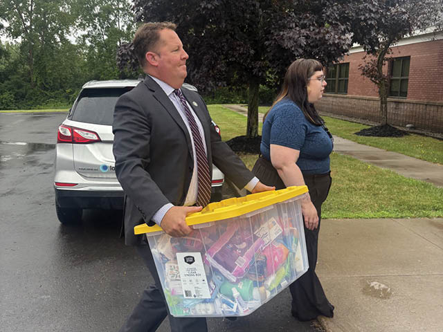 Senator Ryan Delivers Community Donations to Oswego County Opportunities Following Successful PRIDE Month Product Drive