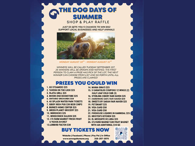 Dog days of Summer Shop & Play Raffle Still Running