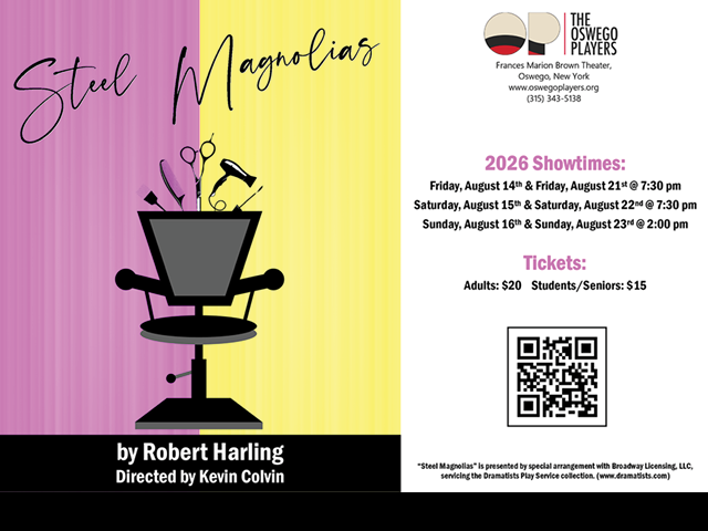 Auditions Sought for the Oswego Players August Production