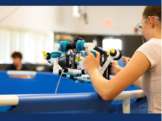 P-TECH Students Dive Deep with Underwater Remotely-Operated Vehicles