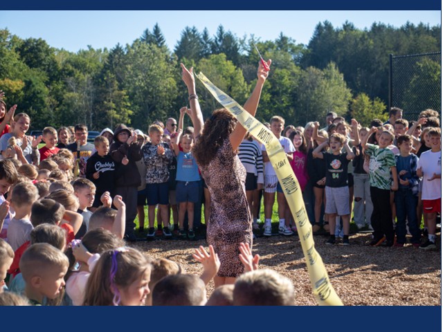 Volney Elementary Celebrates New Playground with Ribbon-Cutting Ceremony