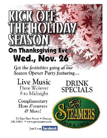 steamers thanksgiving eve