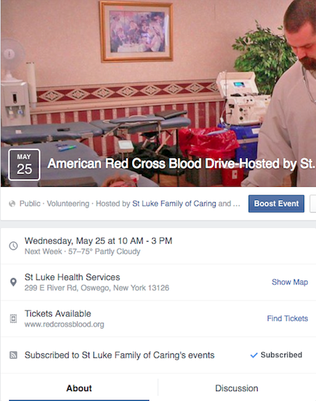 American Red Cross Blood Drive Hosted by St. Luke ADHC Program
