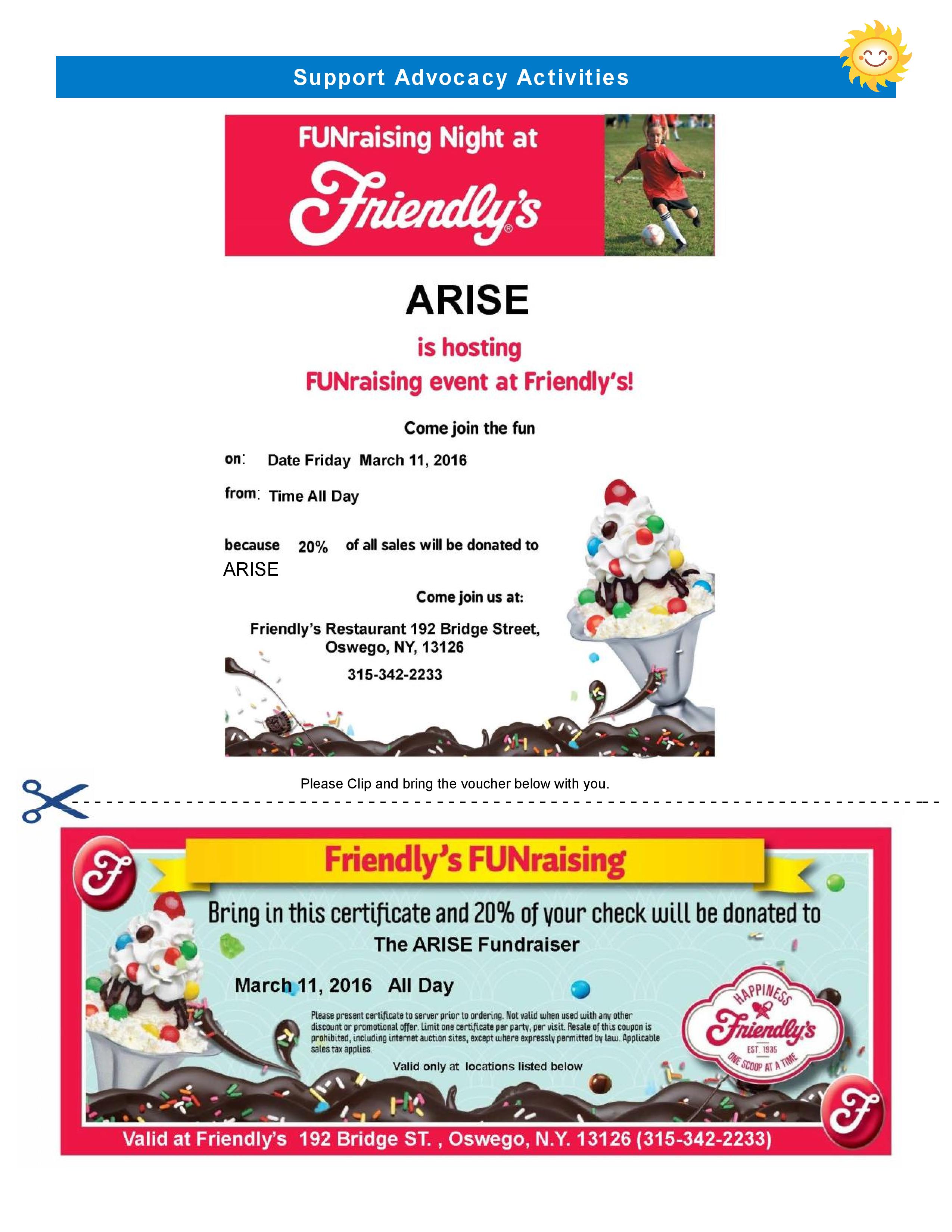 Friendlys Funraising page 1 page 001