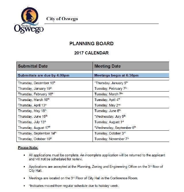 2017 planning board meeting