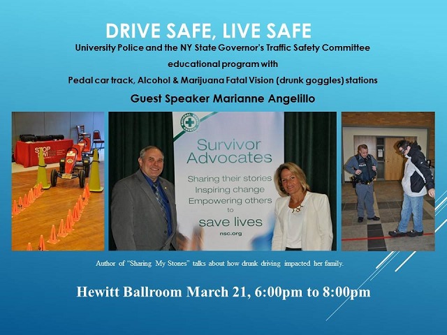 SuNY Police drive safe live safe