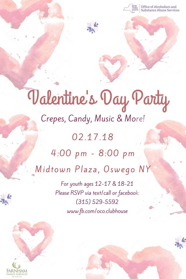 OCO Clubhouse Valentines Day Party