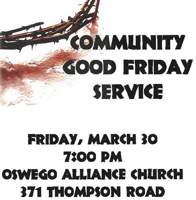 Oswego Allianc eChruch Good Friday mass