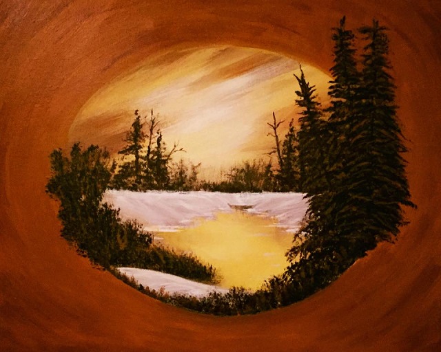 Riverside Artisan Bob Ross paint night