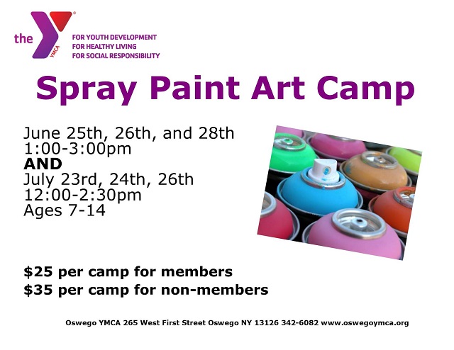 YMCA Spray Paint Art Camp