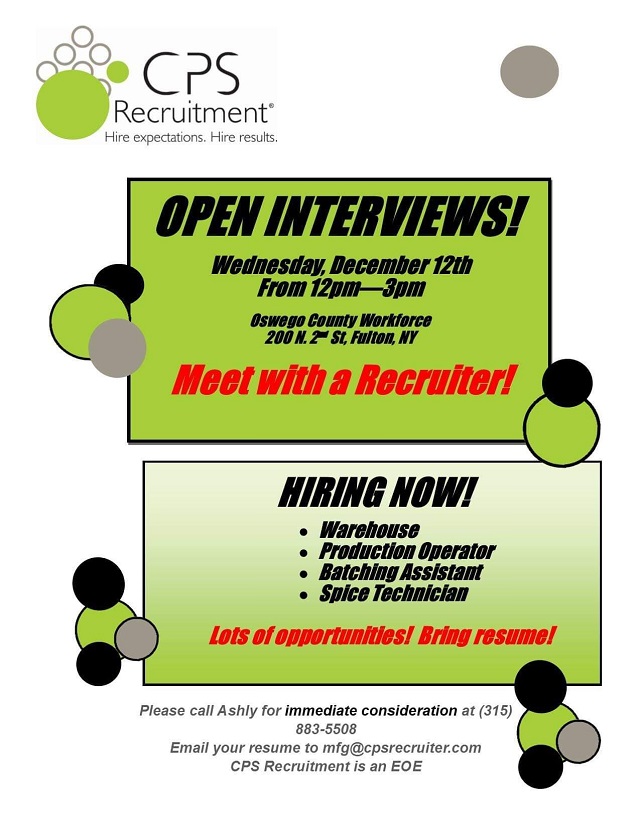 cps recruitment open interviews
