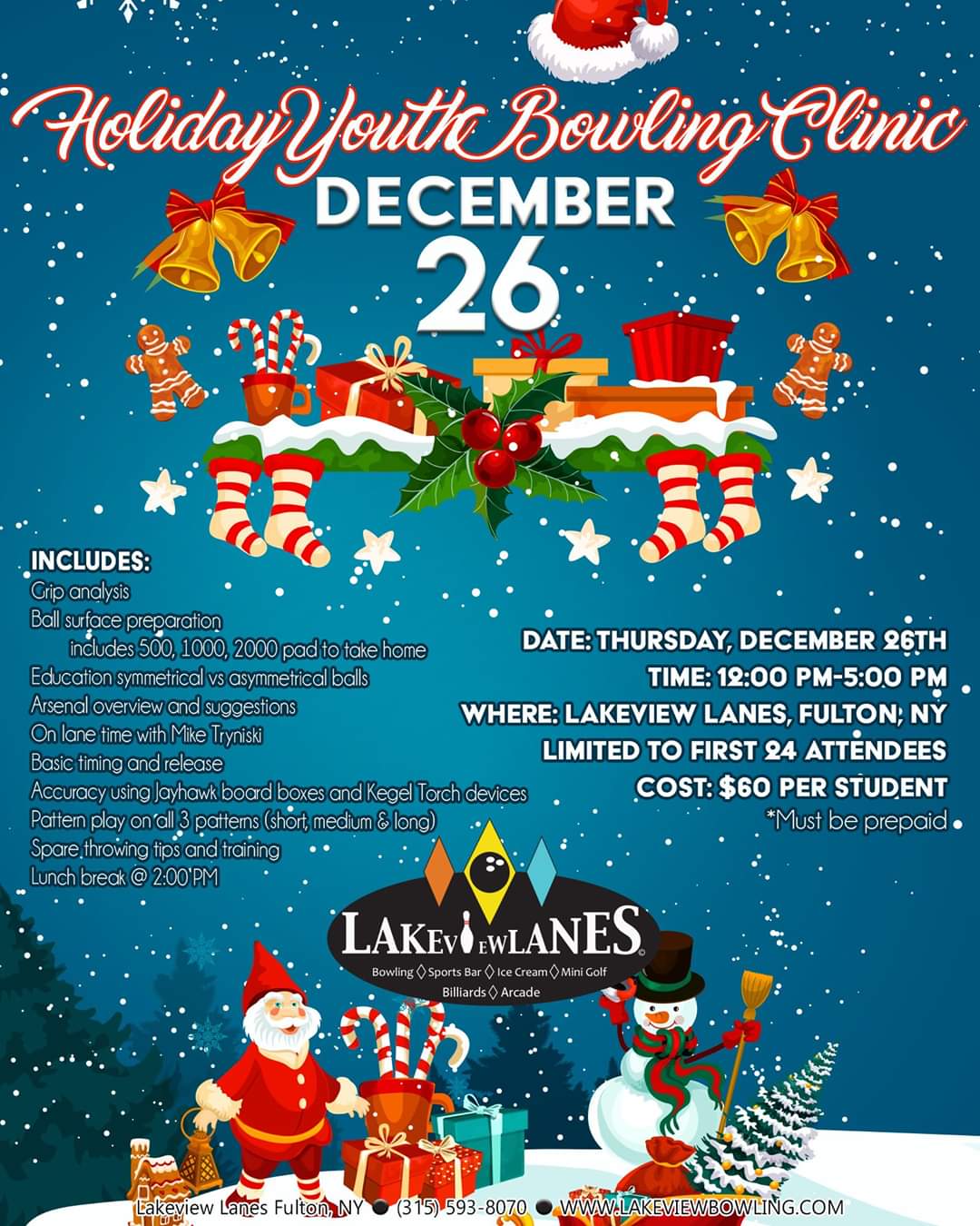 holiday bowling clinic