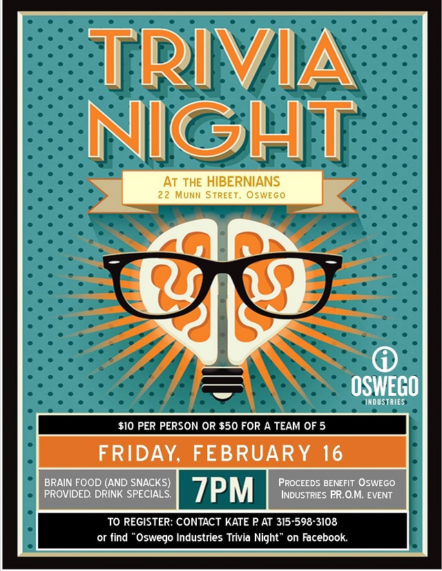 trivia night Oswego Industries