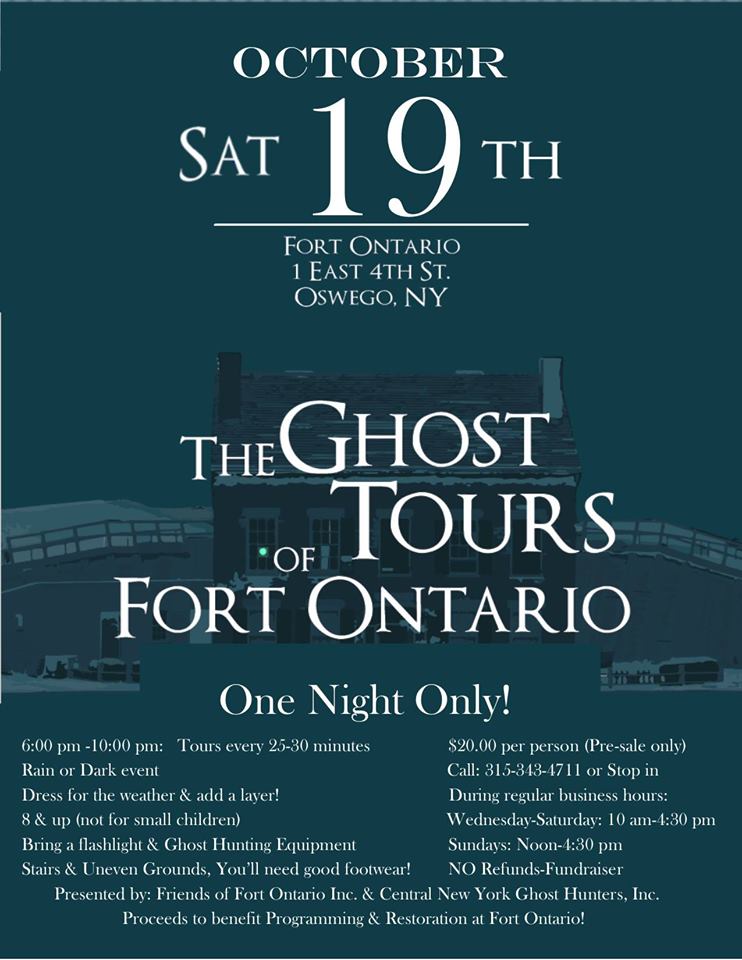ghost tour fort ontario