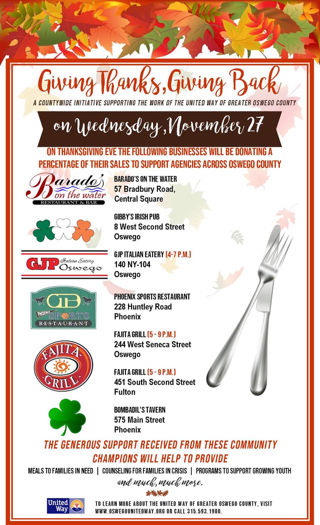 give thanks give back