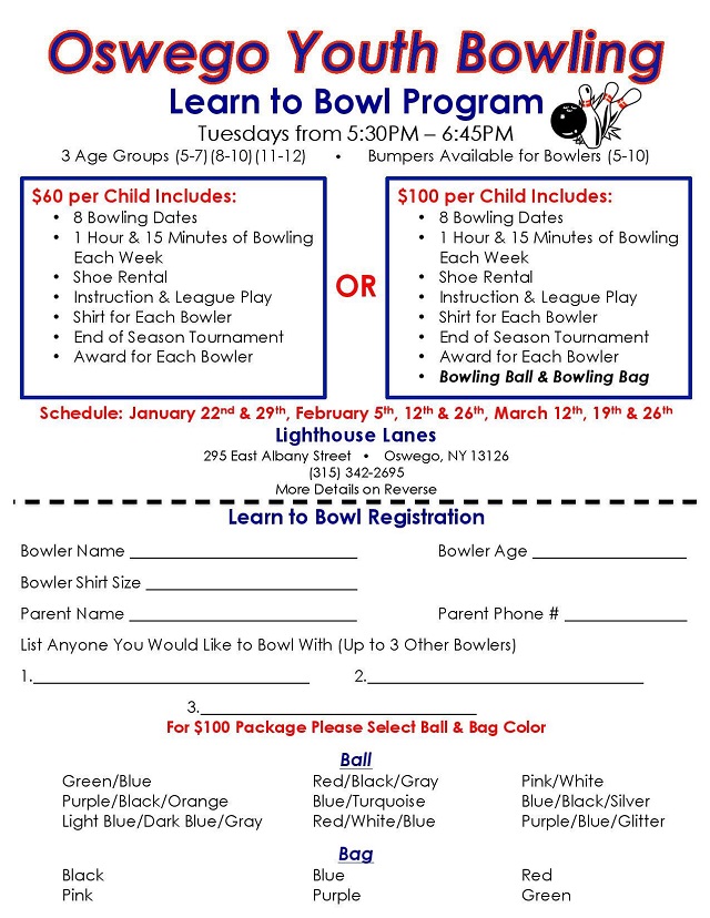 oswego youth bowling