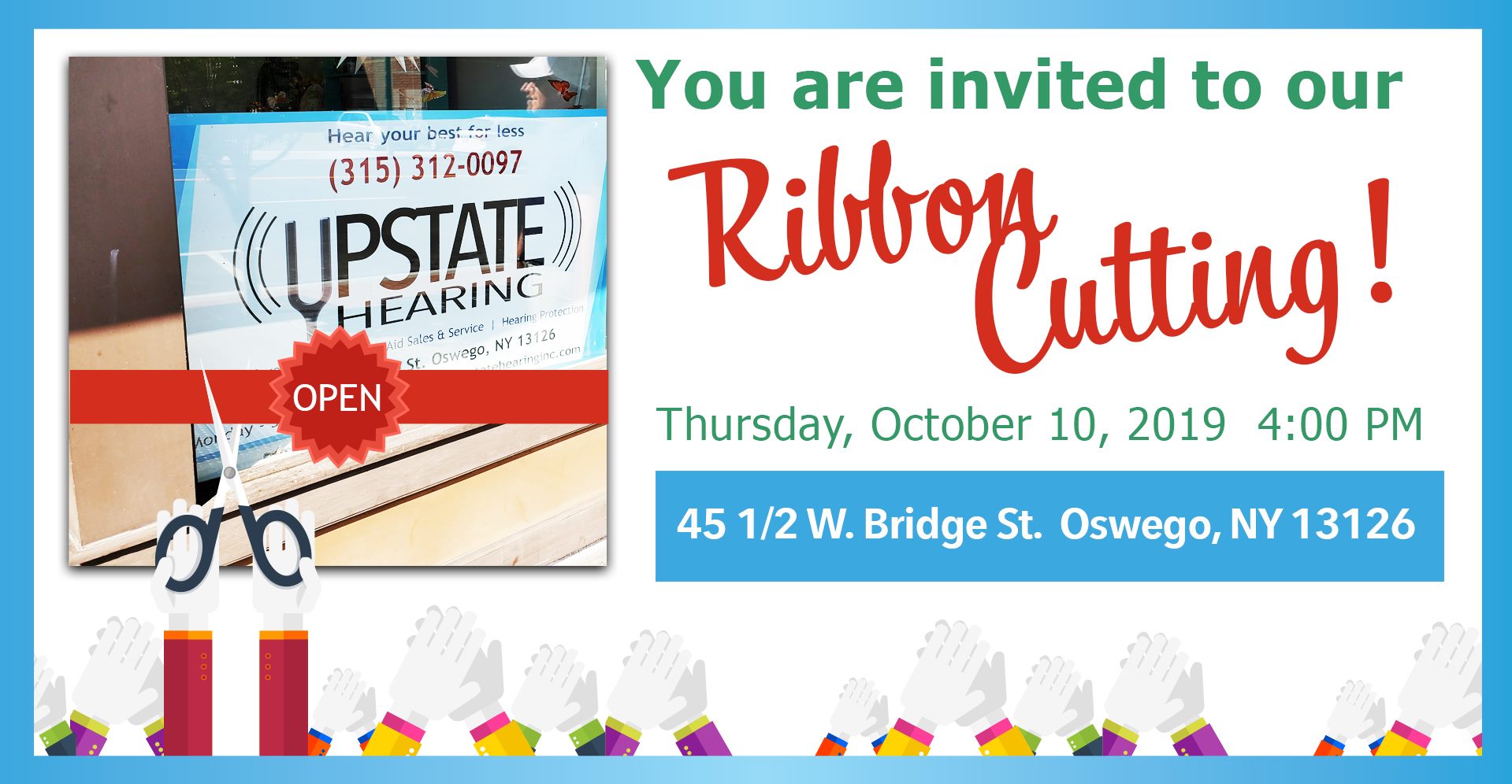 upstate hearing ribbon cutting