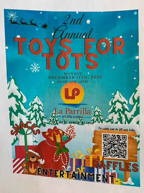 2nd Annual Toys for Tots at La Parilla 12.11.2023