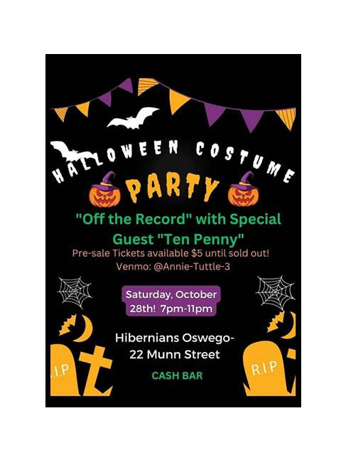 AOH Hibernians Halloween Costume Party 10.28.23