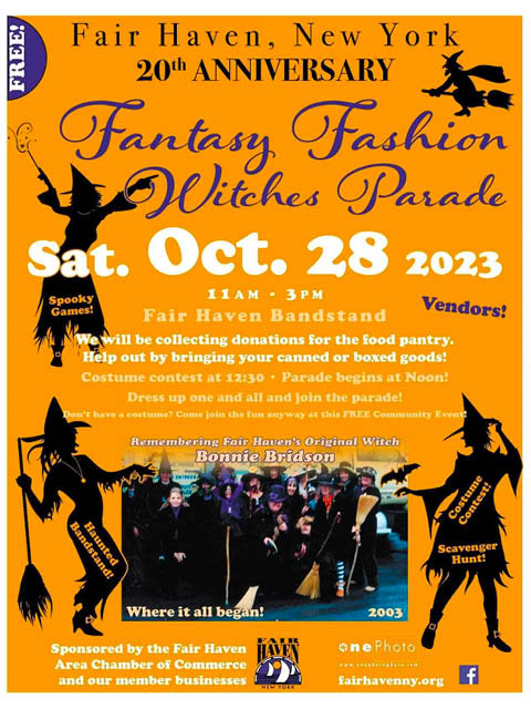 Fair Haven 20th Anniversary Fantasy Fashion Witches Parade 10.28.2023