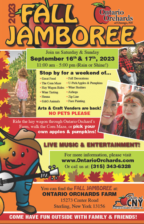 Fall Jamboree Ontario Orchards 9.16 17.23