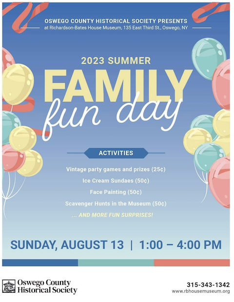 Family Fun Day Oswego Historical Society 8.13