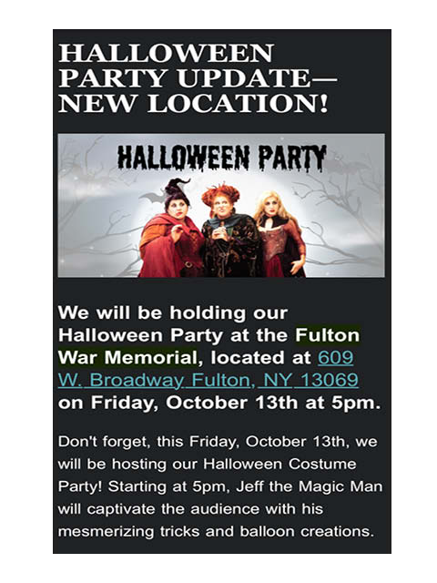 Fulton Public Library Halloween Party 10.13.2023