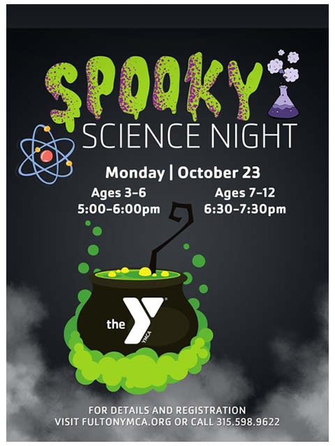 Fulton YMCA Spooky Science Night 10.23.23