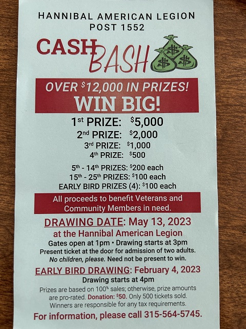 Hannibal Cash Bash