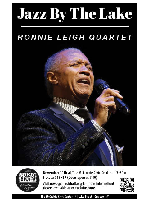 Jazz by the Lake Ronnie Leigh Quartet McCrobie Civic Building Oswego 11.11.2023