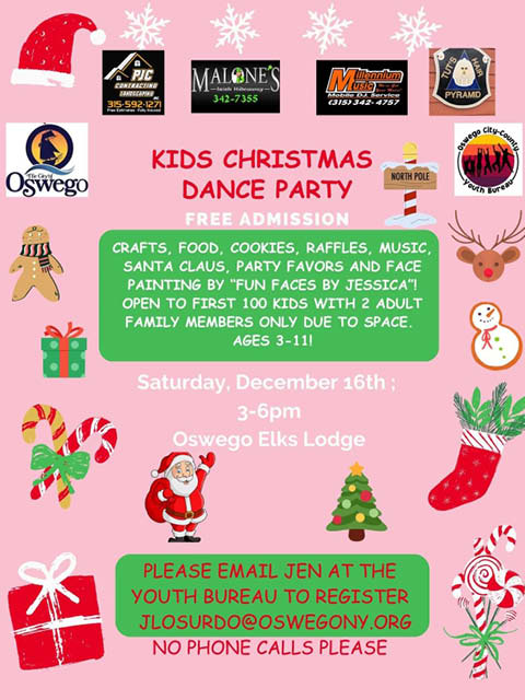 Kids Christmas Dance Party Elks Lodge 12.16.2023