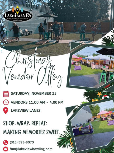 Lakeview Lanes Christmas Vendors Alley 11.25.2023