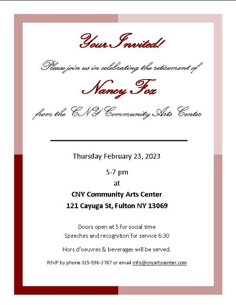 Nancy Fox retirement