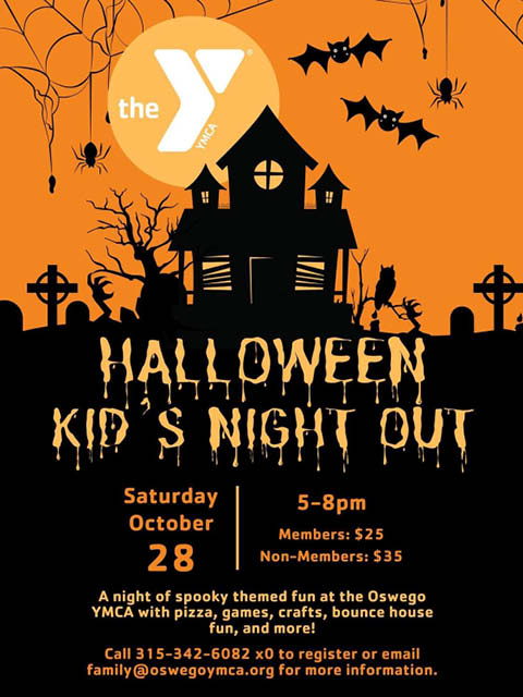 Oswego YMCA Halloween Kids Night Out 10.28.2023