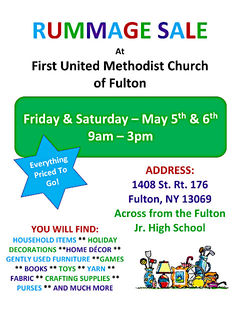 Rummage Sale May 5