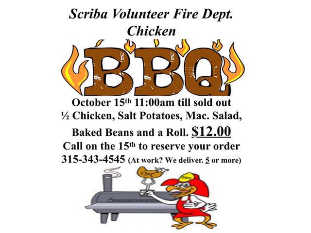 Scriba Fire Department Chicken BBQ 10.15