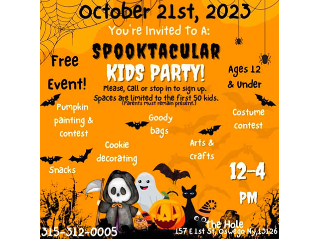 The Hole Oswego Halloween Spooktacular Kids Party 10.21.2023