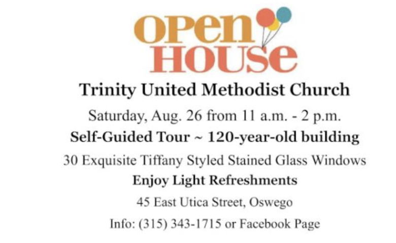 Trinity United Methodist Church Open House 8.26