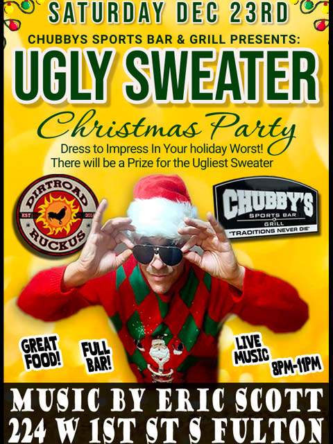 chubbys ugly sweater christmas party 12.23.2023