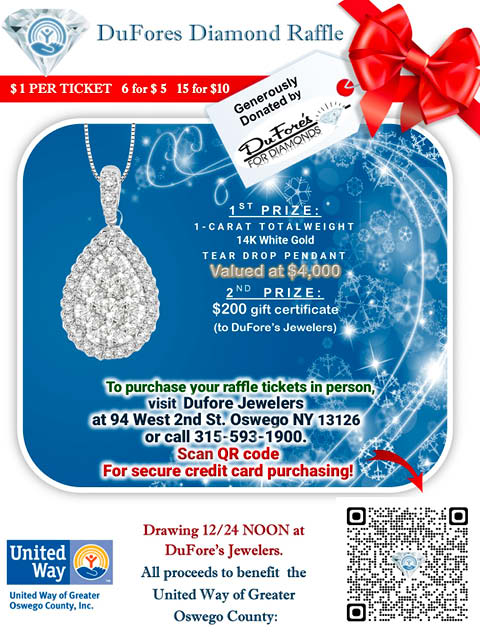 dufores diamond raffle drawing 12.24.2023