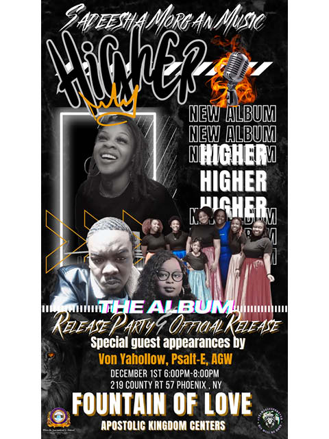 sadeesha morgan higher album release party 12.1.2023